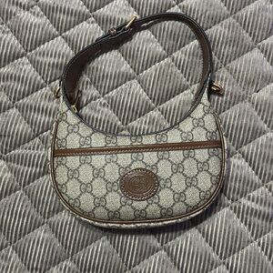 Gucci Beige and Brown Shoulder Bag